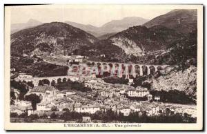 Old Postcard L Escarene Vue Generale