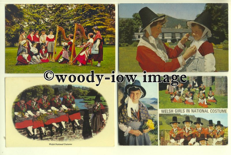 eth02 - 36 Ethnic - People - Welsh Ladies in National Costume postcards