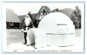 c1950's Santa's Home Village Jefferson New Hampshire NH RPPC Photo Postcard 