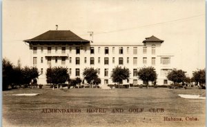 1920s Almendares Hotel and Golf Club Habana Cuba RPPC Real Photo Postcard