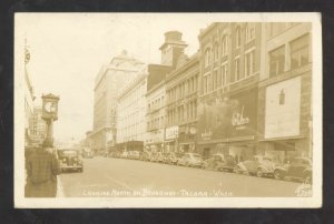 RPPC TACOMA WASHINGTON DOWNTOWN BROADWAY STREET REAL PHOTO POSTCARD