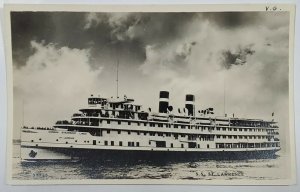 Canada Steamship Lines S.S. St. LAWRENCE Passenger Ship RPPC Postcard T16