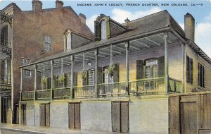 New Orleans Louisiana 1940s Postcard Madame John's Legacy French Quarter