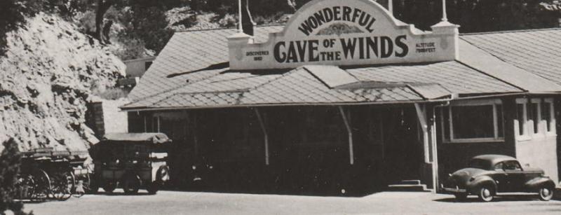 RPPC Cave of the Winds Entrance near Pikes Peak and Colorado Springs