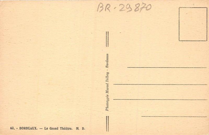 BR29870 le grand theatre Brdeaux france