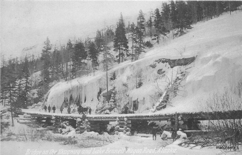 c1909 AYPE Bridge Skagway Lake Bennett  Wagon Road Alaska 8086 Portland 8086