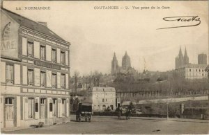 CPA COUTANCES-Vue prise de la Gare (138232)