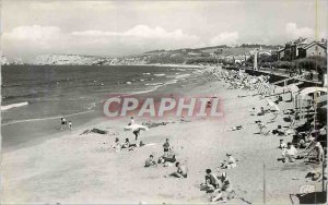 Modern Postcard Frontiere Franco Hendaye Spanish La Plage