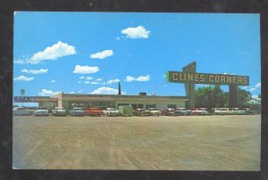 ROUTE 66 CLINES CORNERS NEW MEXICO NM GAS STATION OLD CARS VINTAGE POSTCARD