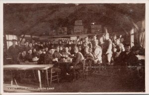 YMCA Sunday Morning South Camp WW1 era F. Willis Litho Postcard G97