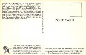 George Washington Reproduction Norddeutscher Lloyd Ship 