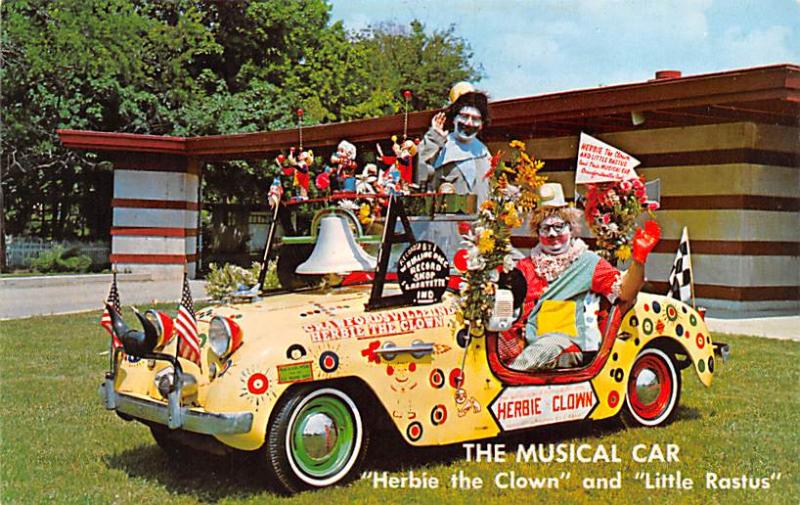 The Musical Car, Herbie The Clown and Little Rastus Clown Circus Unused 