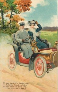 C-1910 PFB Early Automobile Romance Saying #7774 Postcard 22-8189