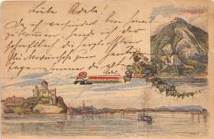 Lot320 estergom visegrad hungary litho ship