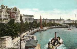 London Thames navigation & sailing paddle steamer the Needle pier