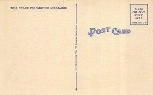 HUNTINGTON, IN Indiana    HIGH SCHOOL   c1940's Linen Postcard