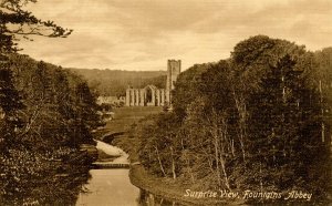 UK - England, Surprise View, Fountains Abbey