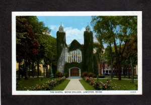 ME The Chapel Bates College Campus Lewiston Maine Postcard