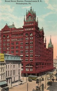 12629 Trolley Cars at Pennsylvania Railroad Broad Street Station, Philadelphia