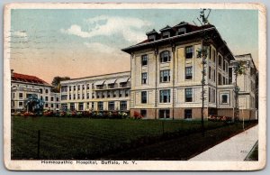 Buffalo New York 1917 Postcard Homeopathic Hospital