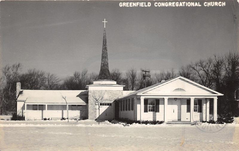 Dearborn Michigan~(Dearborn) Greenfield Congregational Church~1951 RPPC