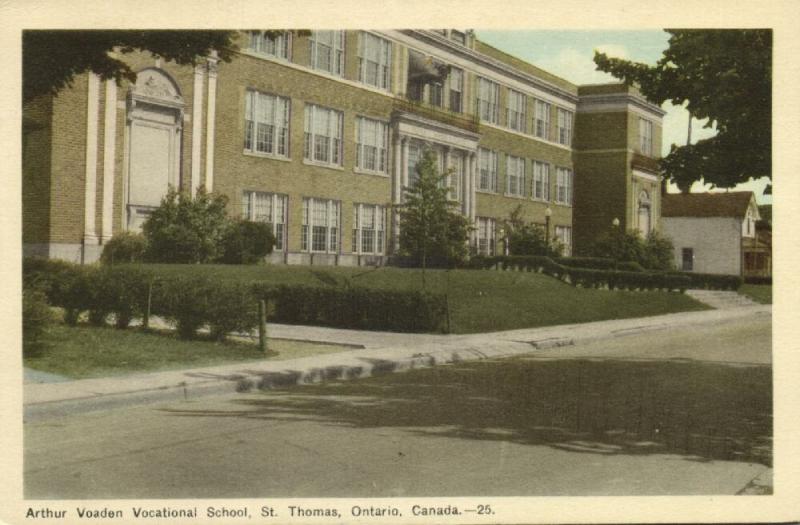 canada, St THOMAS, Ontario, Arthur Vocational School (1940s) Stamp