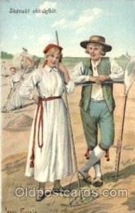 Artist Nystrom, Jenny Postcards|Farming Postcards - Farm Equipment