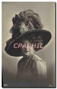 Postcard Old Fashion Female Headdress