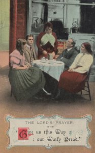 The Lords Prayer Give Us This Day Our Daily Bread Old Postcard