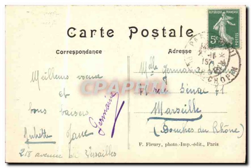 Old Postcard Paris Notre Dame