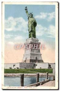 Old Postcard Statue of Liberty Statue of Liberty New York