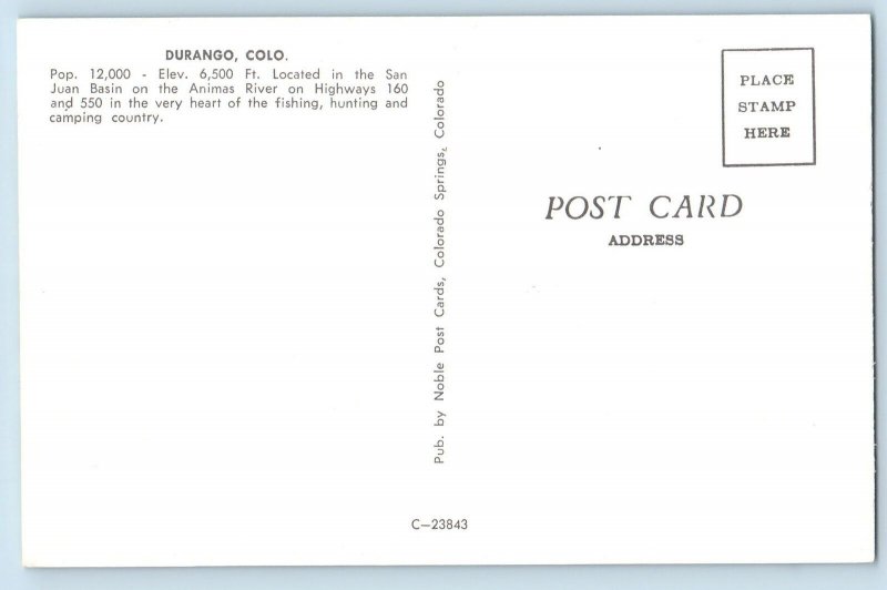 Crested Butte Colorado Postcard Town Hall On Main Street c1960's Oldest Building