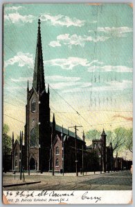 Newark NJ 1906 postcard St Patrick's Cathedral