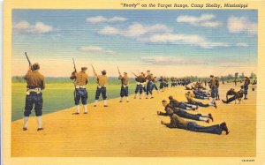 Camp Shelby Mississippi WWII Military Army 1940s Postcard  Ready Target Range