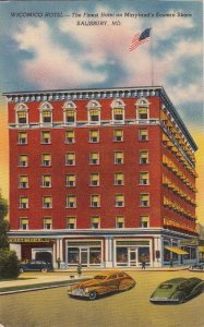 Postcard Wicomico Hotel Salisbury MD