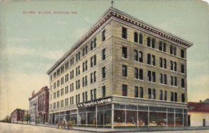 Indiana Marion Glass Block With S H Knox and Company