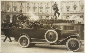 Bus Tourists Rosi & Buzzichelli Italy c1920 Real Photo Postcard