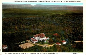 Pennsylvania Mountainhome Airplane View Of Monnomonock Inn
