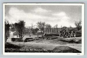 Chesterfield MA, Bisbee's Saw Mill, Vintage c1950 Massachusetts Postcard 