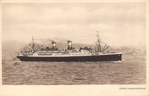 SS Conte Biancamano Mediterraneo - Americhe Lloyd Sabaudo Ship Line Ship 