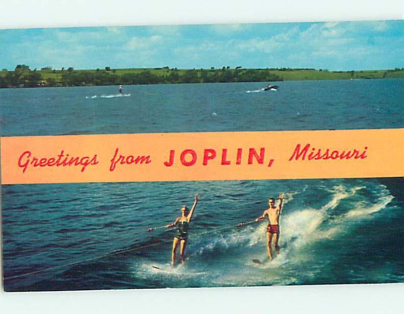 Pre-1980 Waterskiing WATERSKIING - GREETINGS FROM Joplin Missouri MO hn3391-22