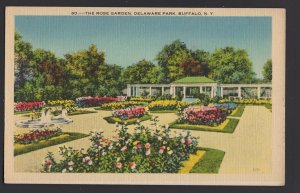 New York BUFFALO The Rose Garden - Delaware Park ~ Linen