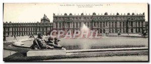 Old Postcard Large Format Palace Of Versailles Founded On The Gardens And The...