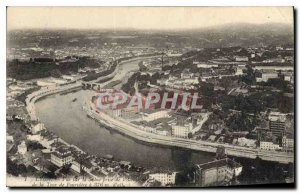 Old Postcard Lyon View Saone taking Downstream of the Tower of Fourviere has ...
