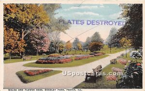 Flower Beds, Bradley Park - Peoria, Illinois IL