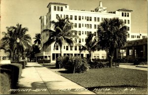 RPPC Mayflower Hotel Palm Beach Florida Real Photo Postcard EKC