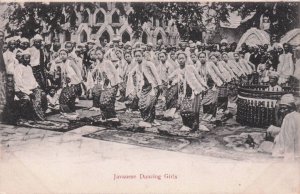 Javanese Indonesia Dancing Girls Beauty Glamour Old Postcard