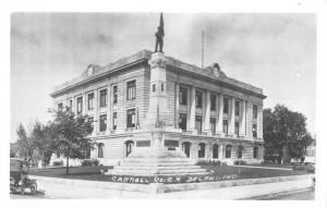 Delphi Indiana Carrol Court House Real Photo Antique Postcard K84064