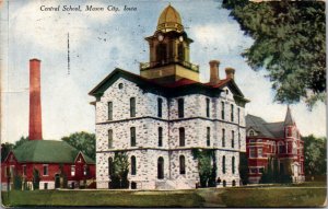 Postcard Central School in Mason City, Iowa