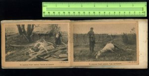 256005 Russia LENINGRAD Flood 1924 by BULLA 16 Cards 1924 year